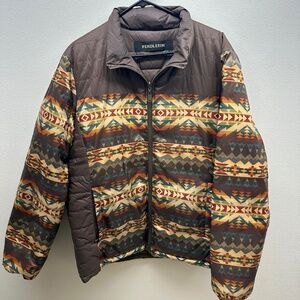 Pendleton Reversible Down Jacket – Southwestern Pattern Men’s Large